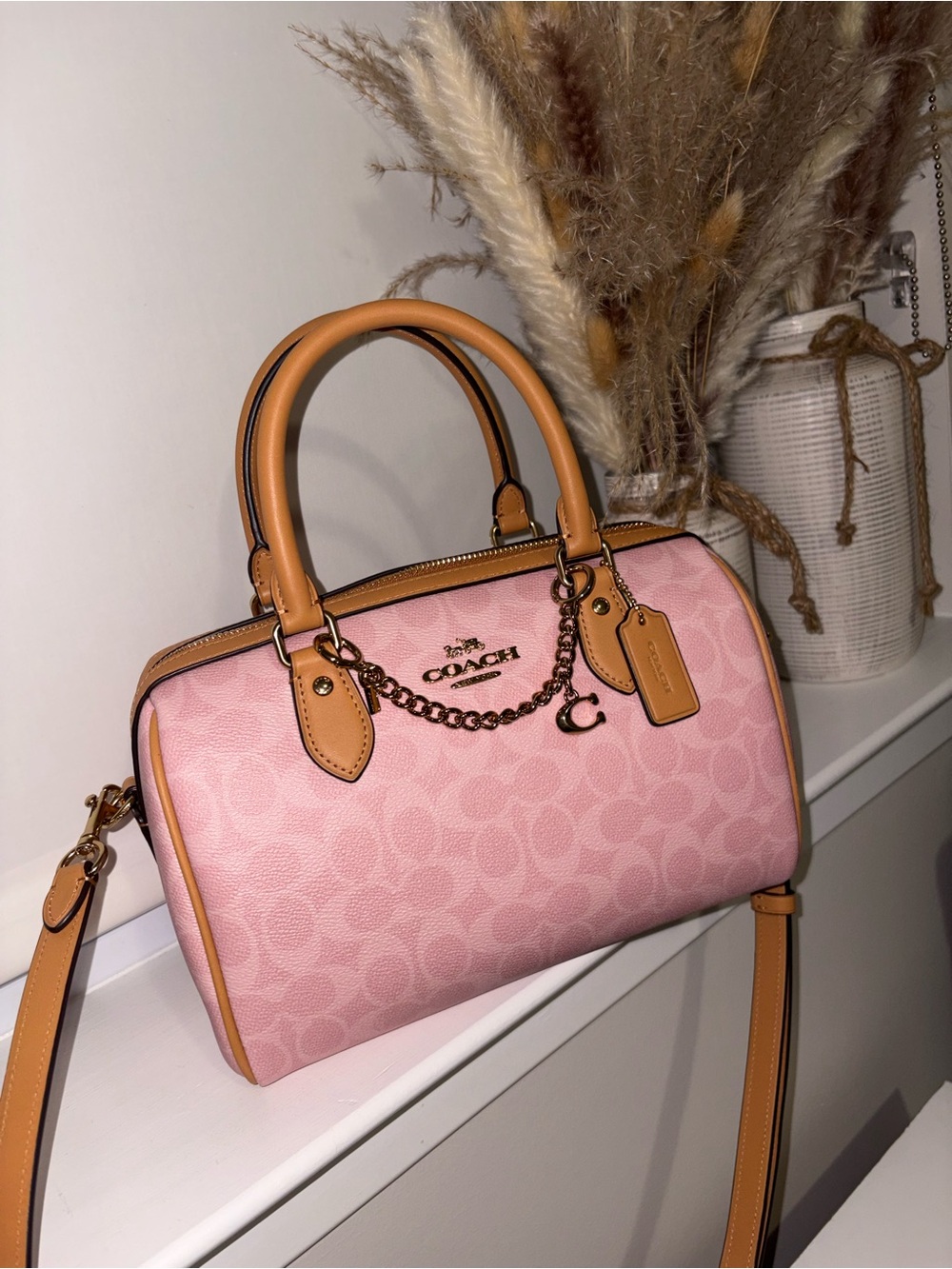 Coach, Medium Rowan Powder Pink